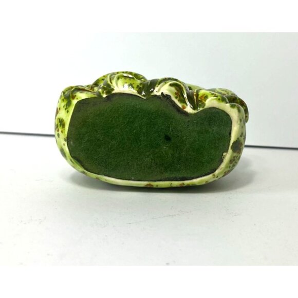 Vintage Ceramic Mushroom Napkin Holder With Green Speckles Groovy Hippy 70s - Picture 7 of 7